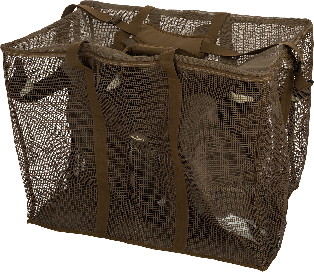 Drake Waterfowl DA370006G Decoy Floater Bag 6-Slot Goose Brown Vinyl-Coated Mesh