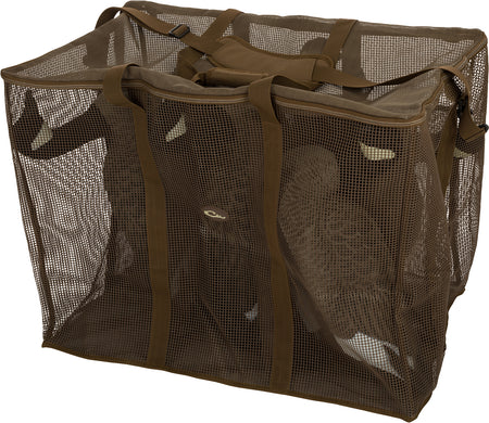 Drake Waterfowl DA370006G Decoy Floater Bag 6-Slot Goose Brown Vinyl-Coated Mesh