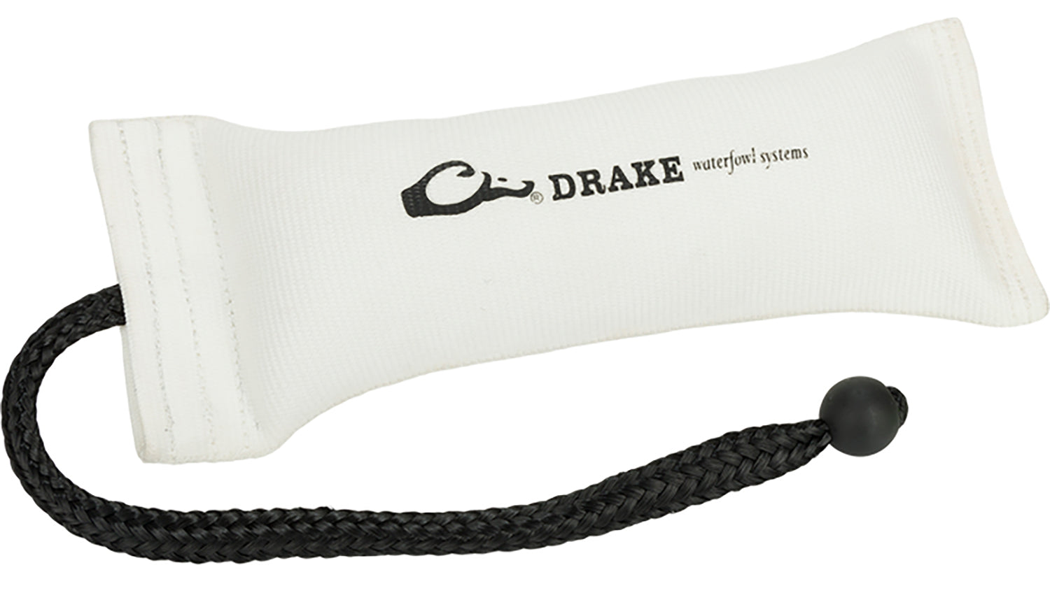 Drake Waterfowl GD3000WHT Firehose Dog Training Bumper White Polyester 12" Large