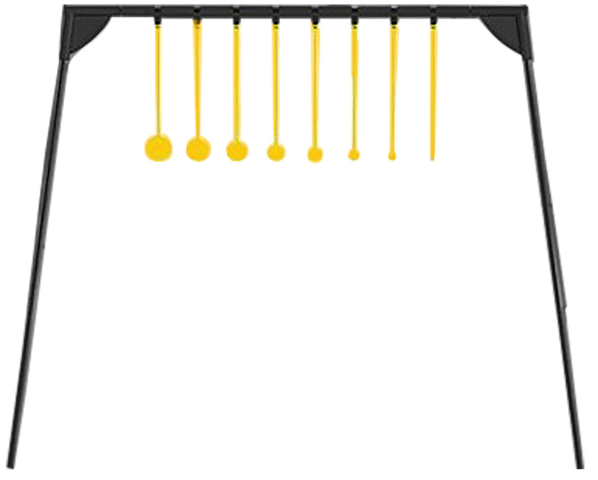 Caldwell 4002310 AR500 Steel Rimfire KYL Challenge Target Black/Yellow with 8 Targets
