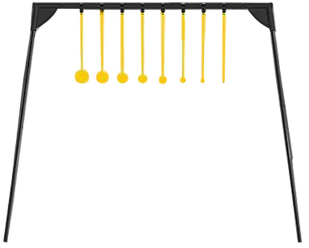 Caldwell 4002310 AR500 Steel Rimfire KYL Challenge Target Black/Yellow with 8 Targets