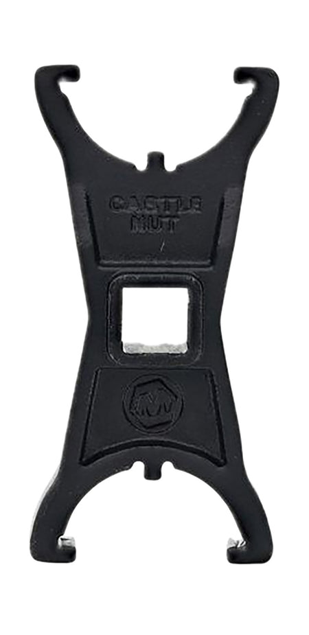 Wheeler 1199468 Castle Nut Crowfoot Wrench for AR-15/LR-308, Black Steel