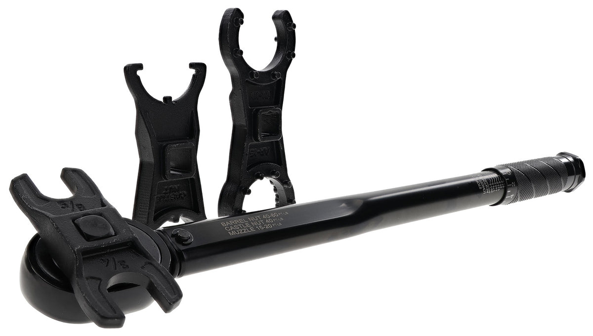 Wheeler 1199887 XL F.A.T. Wrench with Mil-Spec Crowfoot Set, Black Steel