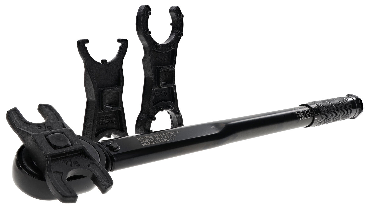 Wheeler 1199887 XL F.A.T. Wrench with Mil-Spec Crowfoot Set, Black Steel