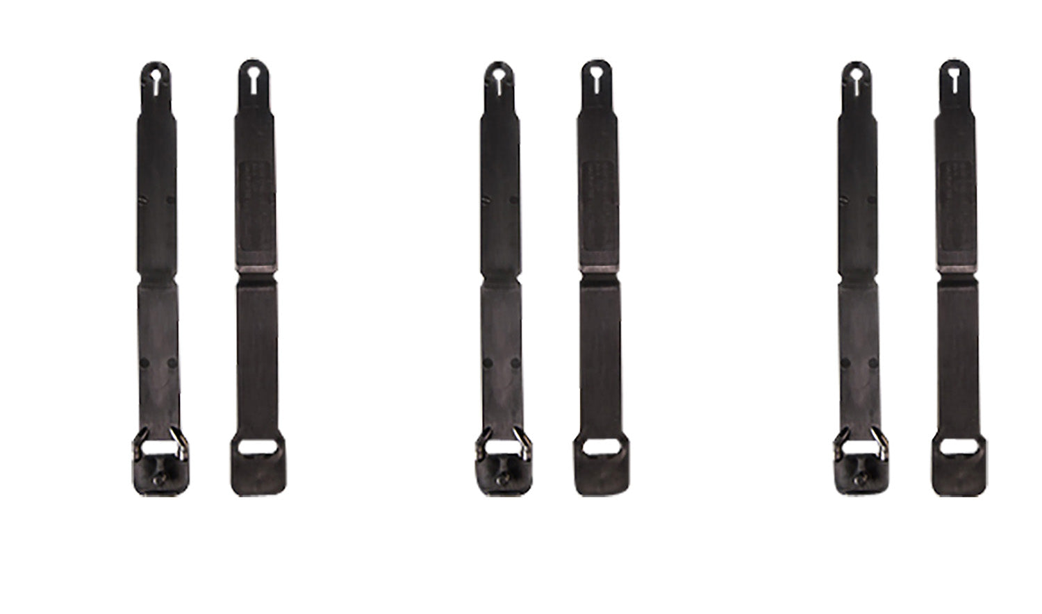 High Speed Gear MOLLE Clips Short Black Injection Molded MOLLE/PALS Compatible 12 Pack