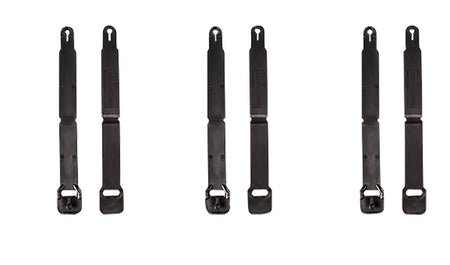 High Speed Gear MOLLE Clips Short Black Injection Molded MOLLE/PALS Compatible 12 Pack