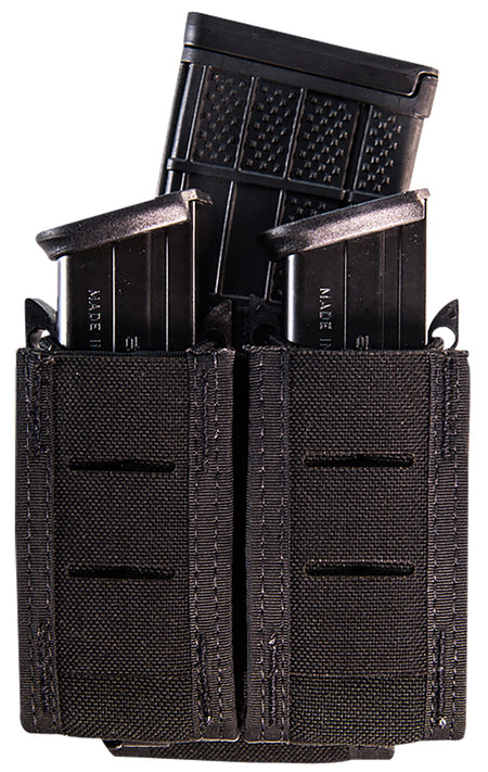 High Speed Gear 41PT02BK TACO Duty Double Pistol Mag Pouch Black Nylon MOLLE