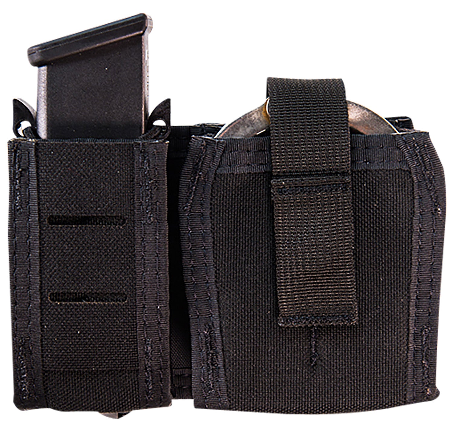 High Speed Gear 41P000BK TACO Duty Single Pistol and Handcuff Holder Black Nylon MOLLE