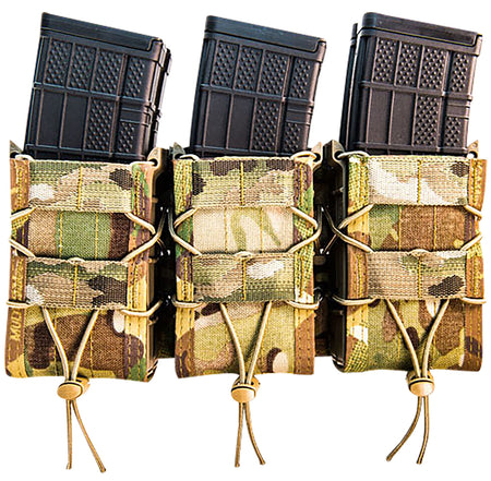 High Speed Gear 45X2R0MC TACO X2R Triple Rifle Mag Shingle MultiCam Nylon MOLLE