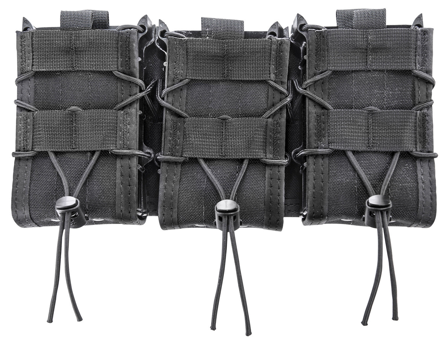 High Speed Gear 45DD00BK TACO Double Decker Triple Shingle Black Nylon MOLLE 3 Rifle/3 Pistol Mags