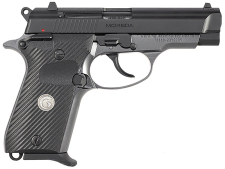 Girsan 390817 MC14BDA 380 ACP 13+1 3.80" Black Steel Barrel, Black Serrated Steel Slide, Stainless Aluminum Frame w/Beavertail, Black Polymer Grip