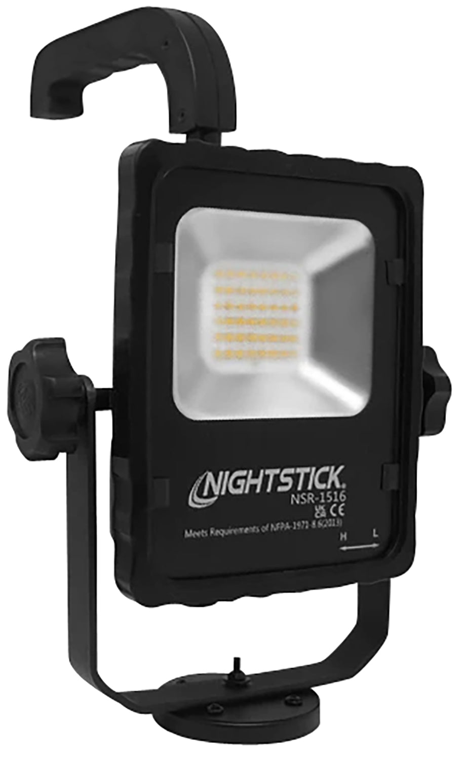 Nightstick NSR1516 Rechargeable LED Scene Light with Magnetic Base 2500 Lumens Black