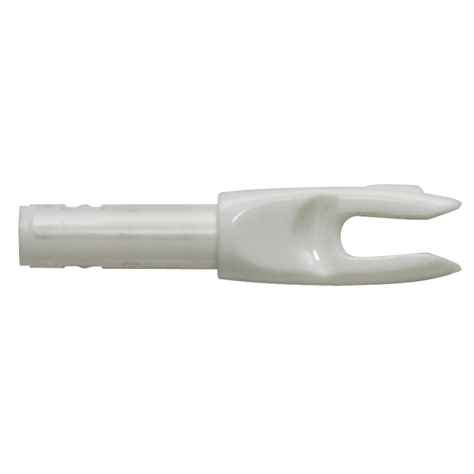 Easton 4mm G Nocks, White Large Groove, 12 Pack