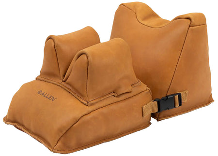 Allen 15125 Longmont Leather Filled Front and Rear Shooting Rest Combo Light Brown