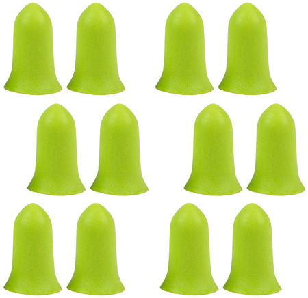 Allen ULTRX 4136 Tapered Foam Ear Plugs 32 dB Lime Green 6 Pair