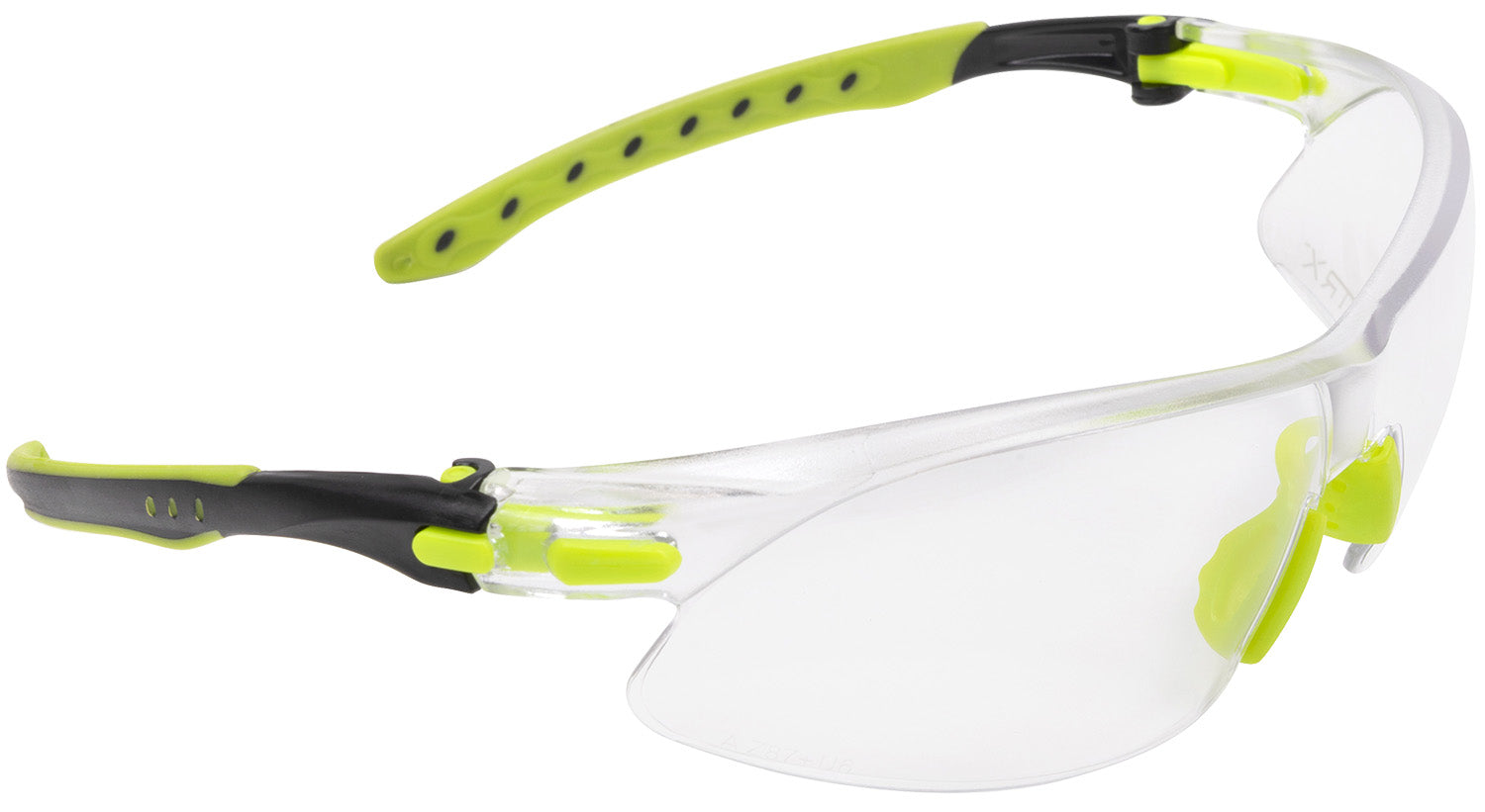 Allen Keen Safety Glasses Youth Clear Lens Lime Green Frame Anti-Fog