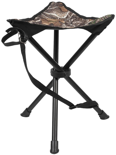Vanish 5912 Folding Tripod Stool Realtree Edge Steel Frame 225-Lb Capacity