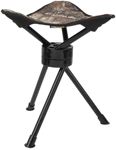 Vanish 5913 Swivel Tripod Stool Realtree Edge Steel Folding