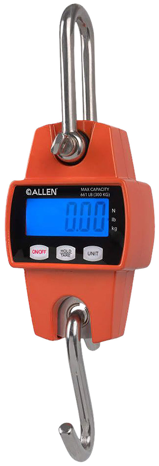 Allen 7253 Digital Game Scale Orange Stainless Steel Hook and Shackle Handheld