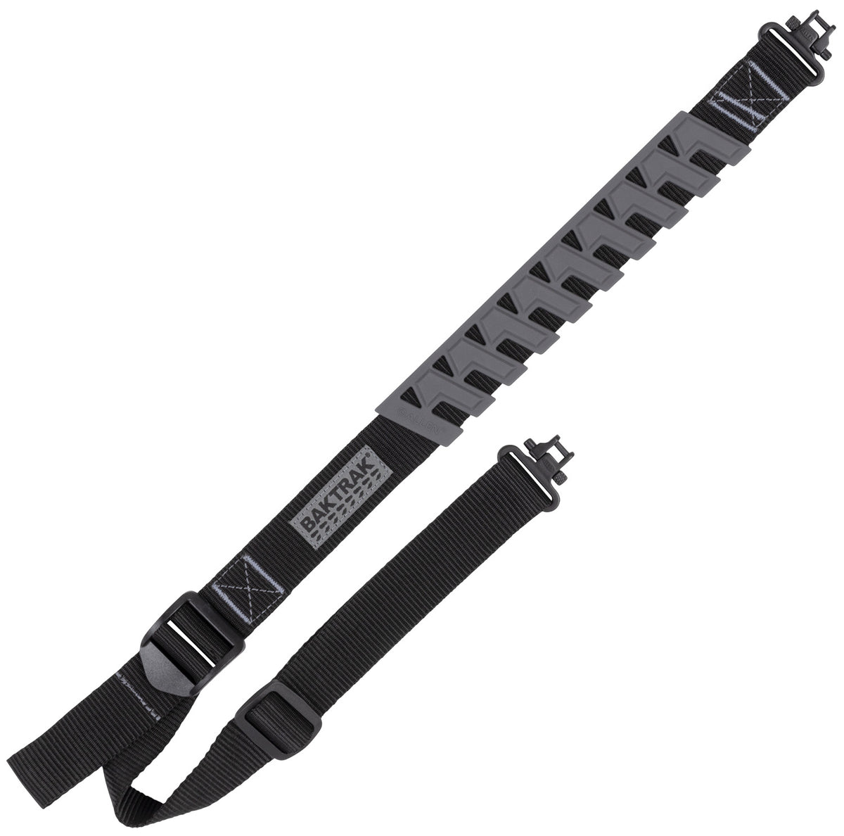 Allen 8536 Trak Sling Black/Gray Adjustable Rifle Sling with Non-Slip Traction Webbing