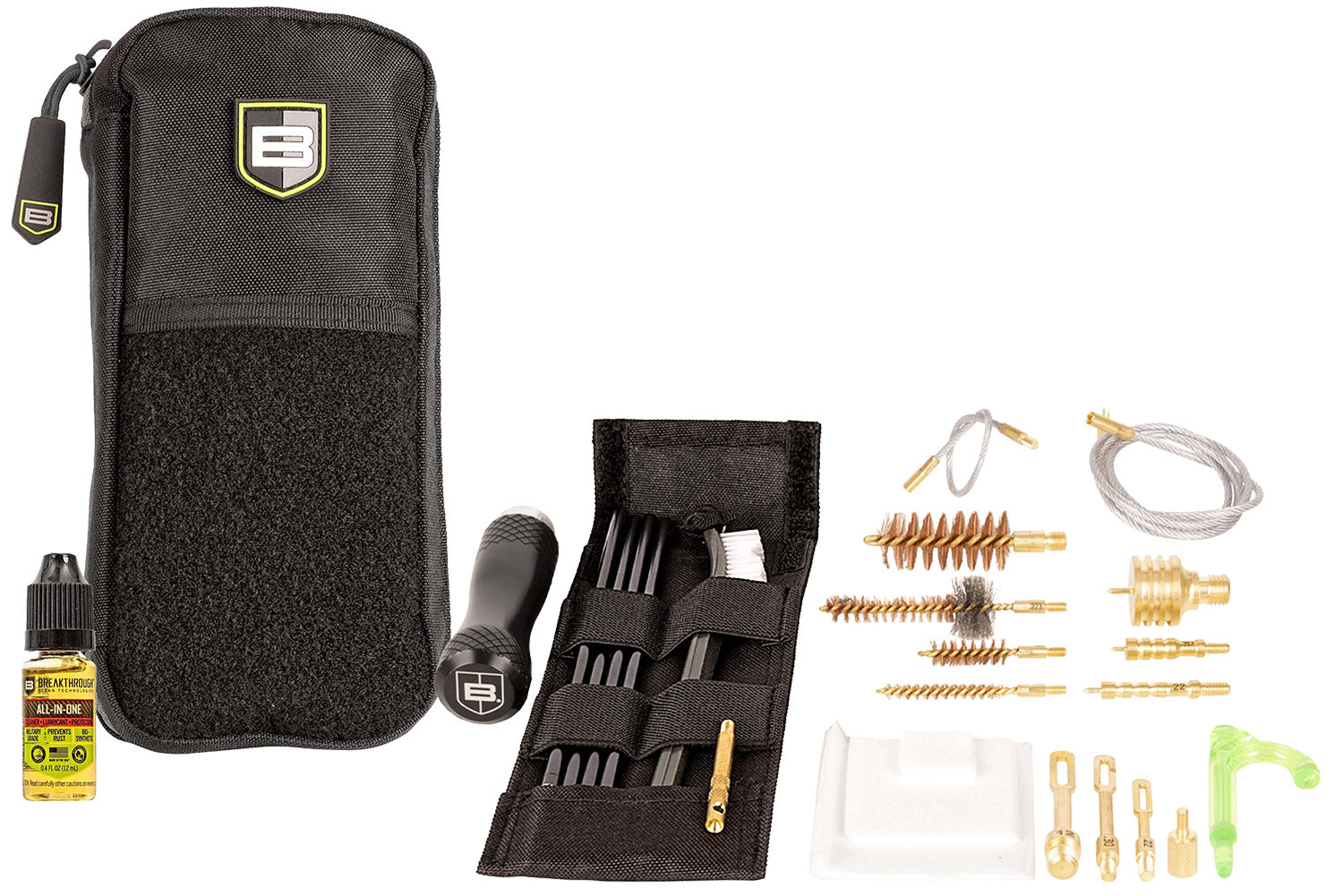 Breakthrough Clean Badge Series Rod & Pull-Thru Kit 5.56mm 9mm & 12 Gauge
