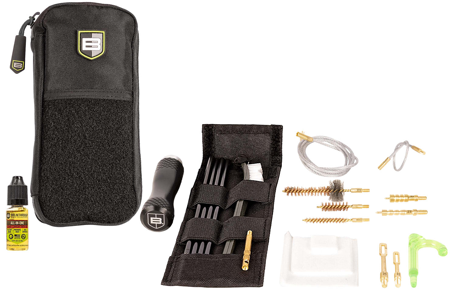 Breakthrough Clean BT-MPK-RH Badge Rod & Pull-Thru Cleaning Kit 5.56mm/9mm