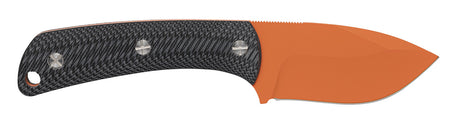 Browning Back Country Small Fixed Blade Skinner 2.75" Blaze Orange Ceramic D2 Steel Black G10 Handle