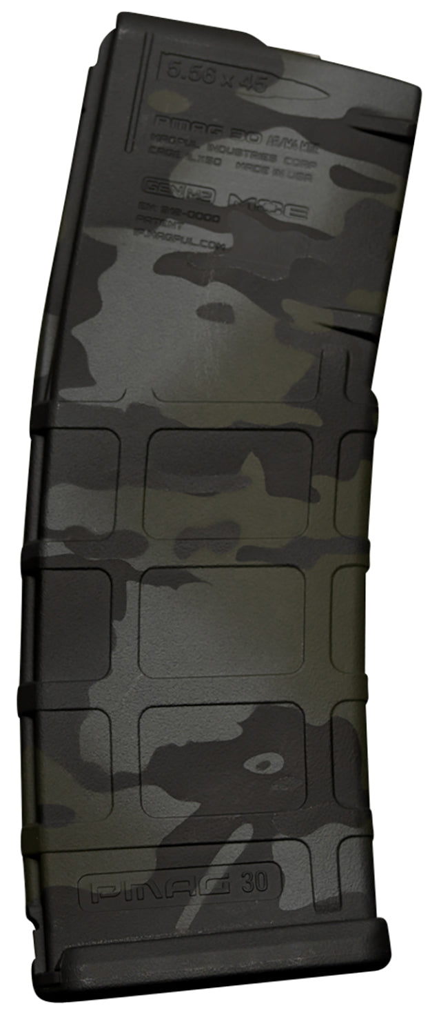 Weapon Works 228041 PMAG GEN M2 MOE 30rd 5.56x45mm AR-15 Magazine MultiCam Black Polymer