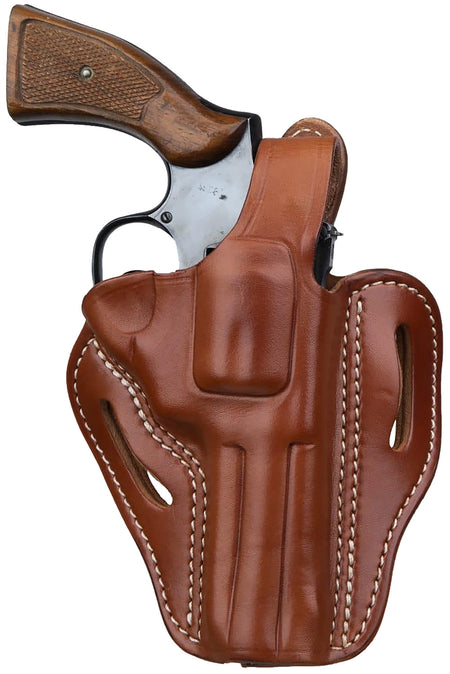 1791 Gunleather RVHX-2 OWB Classic Brown Leather Belt Slide Holster K/L-Frame Up to 4" Barrel Right Hand
