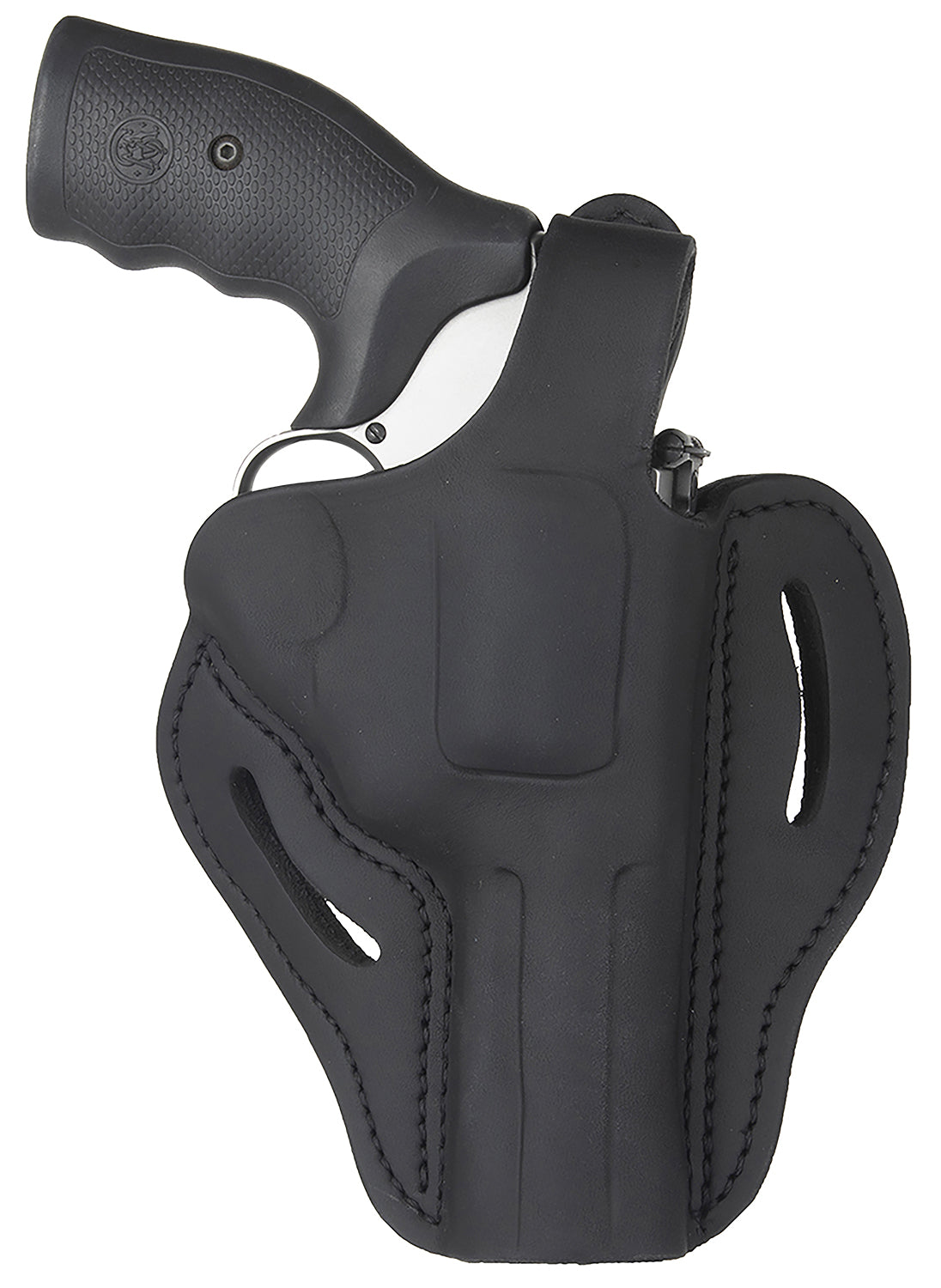 1791 Gunleather RVHX-2 OWB Stealth Black Leather Belt Slide Holster K/L-Frame Up to 4" Barrel Right Hand