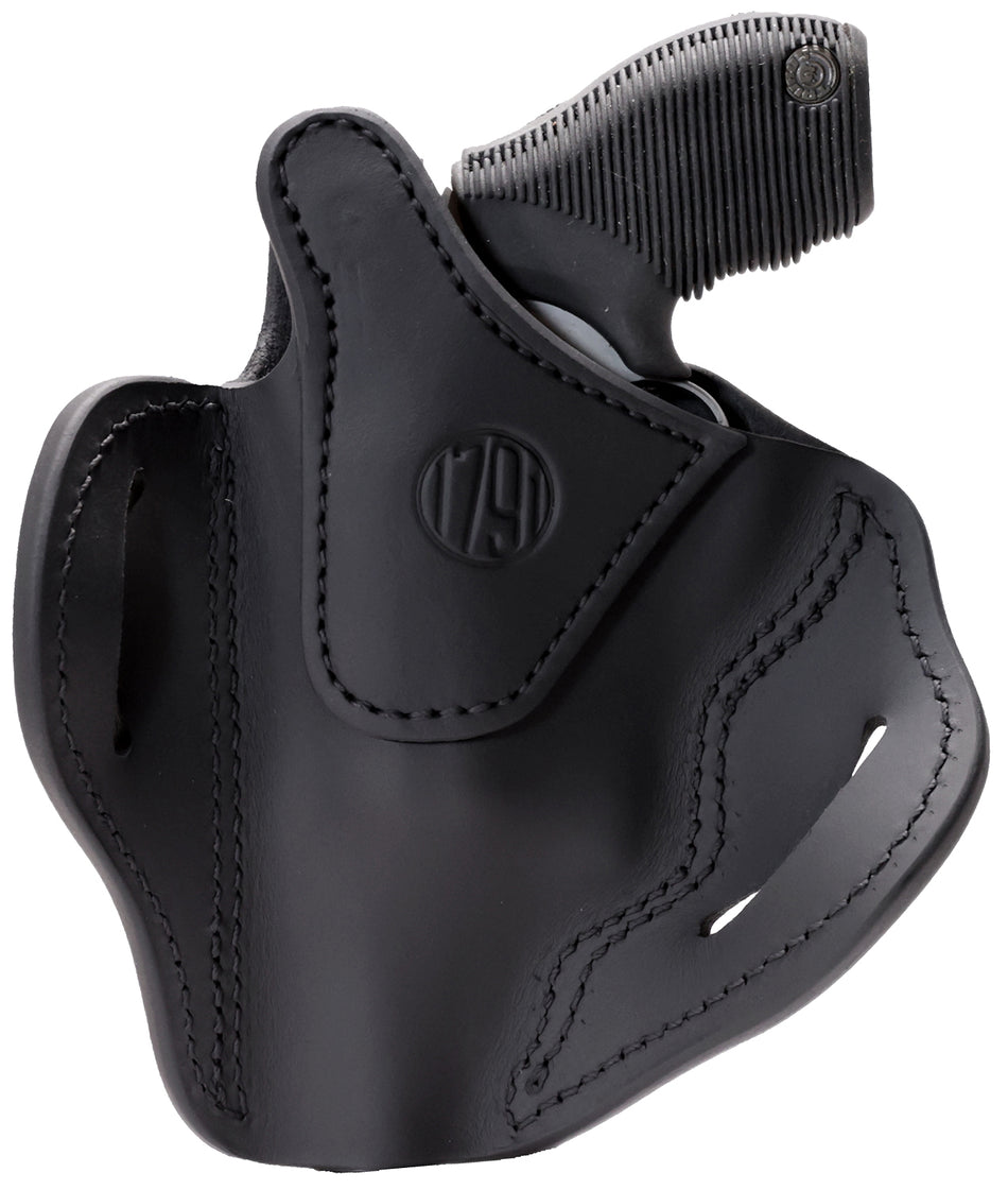 1791 Gunleather RVHX-3 OWB Stealth Black Leather Thumbbreak Holster Size 03 Z-Frame Revolver Belt Slide Right Hand