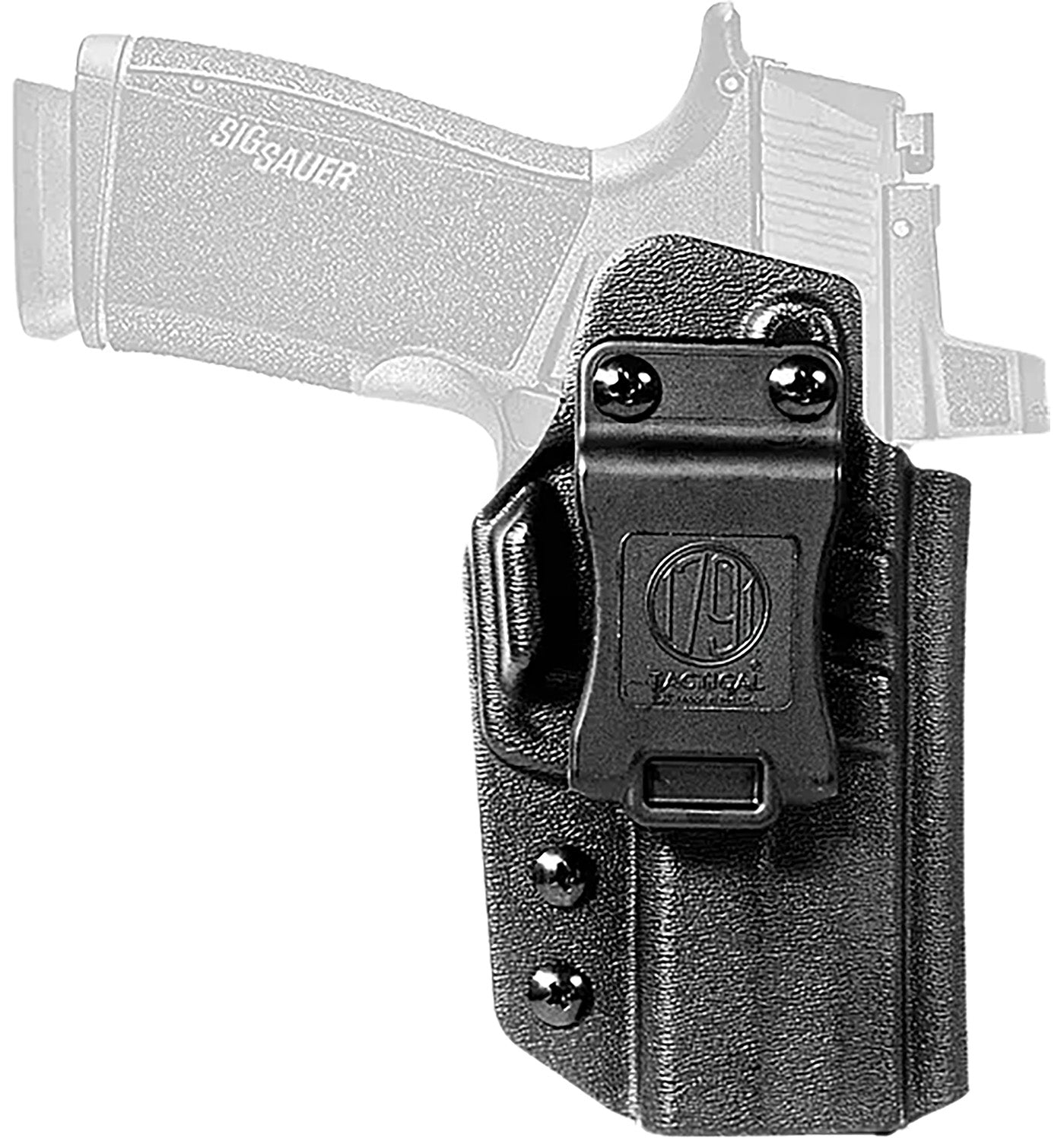 1791 Gunleather Tactical IWB Black Kydex Holster Compatible with SIG P365-X MACRO Belt Clip Right Hand