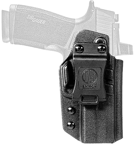 1791 Gunleather Tactical IWB Black Kydex Holster Compatible with SIG P365-X MACRO Belt Clip Right Hand