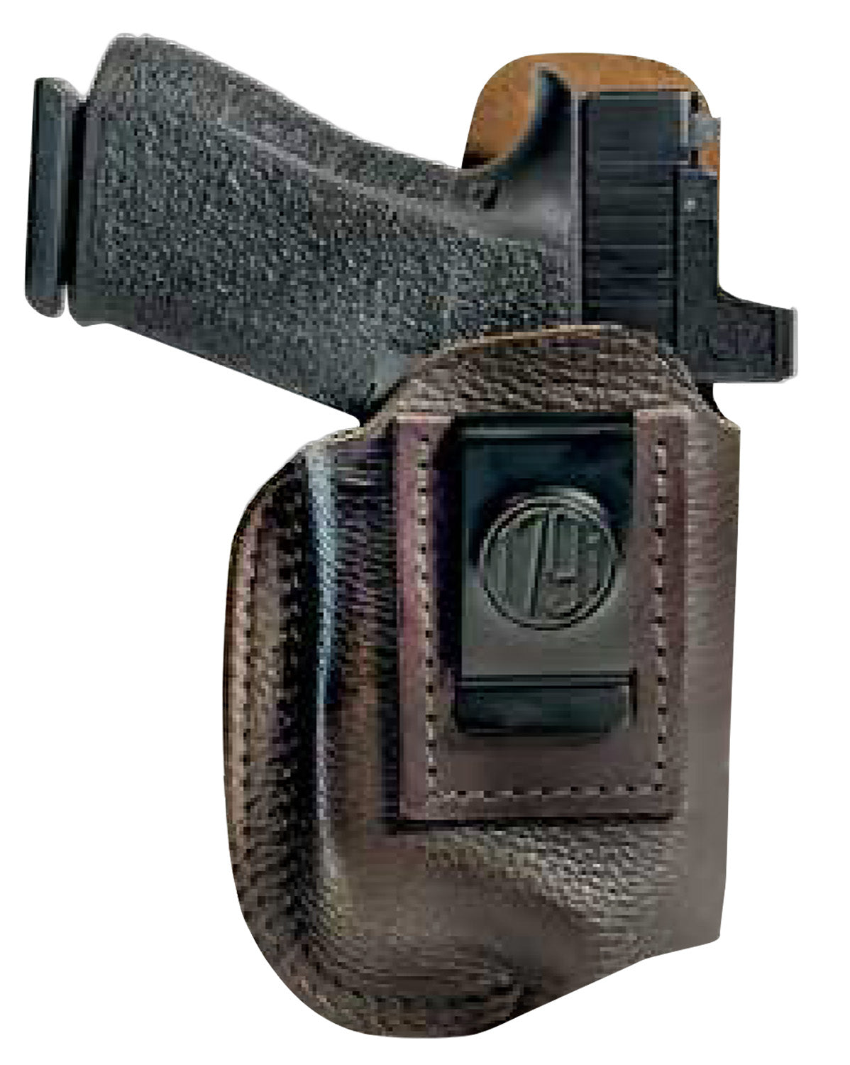 1791 Gunleather OR-LB-FCD Optic Ready Light Bearing Fair Chase IWB Size 04 Brown Leather Holster