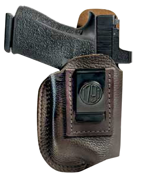 1791 Gunleather OR-LB-FCD Optic Ready Light Bearing Fair Chase IWB Size 04 Brown Leather Holster