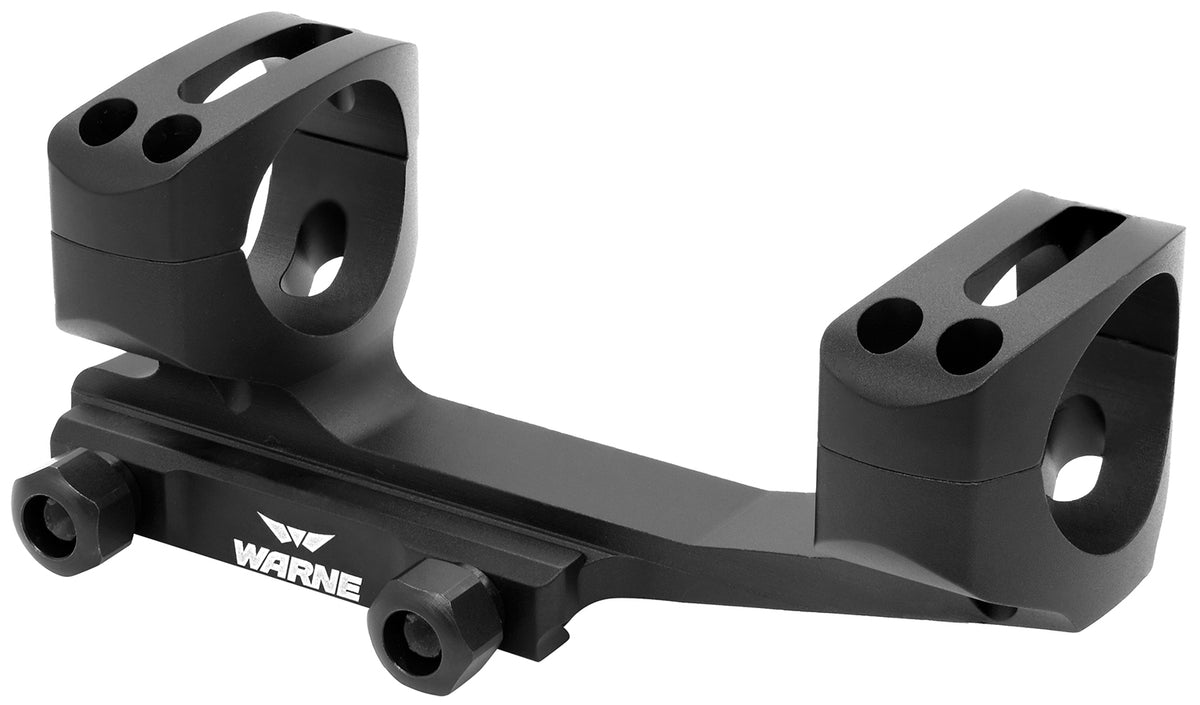Warne XSKEL1TW X-SKEL 1-Piece Cantilever Scope Mount/Ring Combo Black Anodized 1" 0 MOA