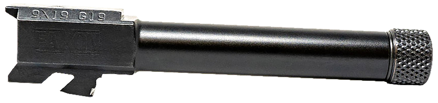 Faxon Firearms Duty Series 9mm Luger Pistol Barrel Compatible with Glock 19 Gen2-5, Salt Bath Nitride 4150 Steel