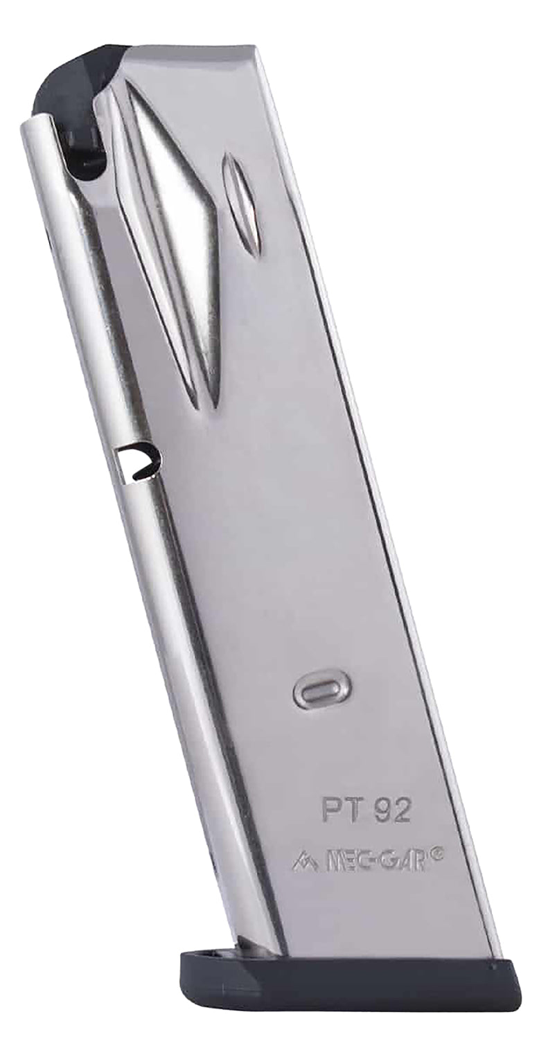 Mec-Gar PT9215N 15-Round 9mm Magazine for Taurus PT92 PT99 Nickel