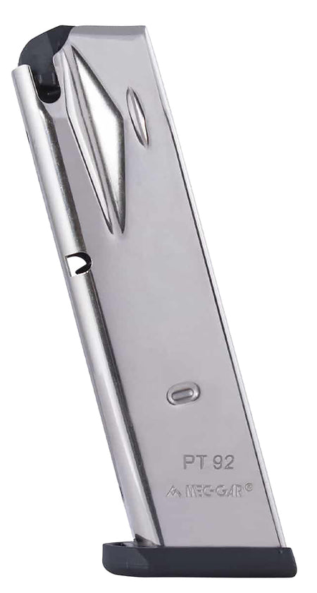 Mec-Gar PT9215N 15-Round 9mm Magazine for Taurus PT92 PT99 Nickel
