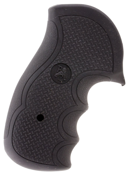 Pachmayr 02484 Diamond Pro Diamond Plate Rubber Grip with Finger Grooves for Ruger GP100
