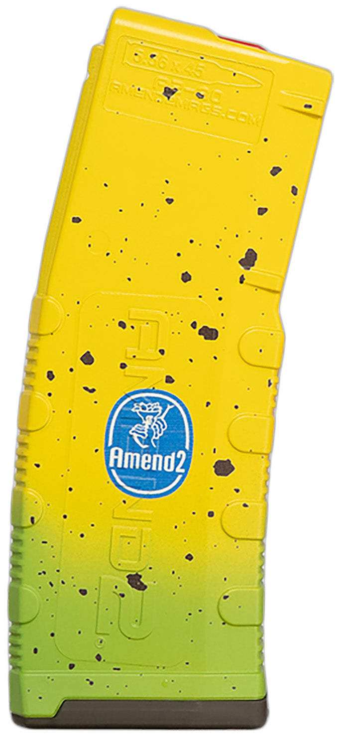 Amend2 MOD-2 Banana 30rd 5.56mm AR-15 Compatible Magazine Yellow/Green Polymer