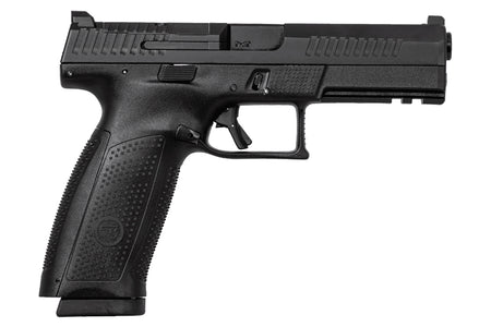 CZ-USA 01550 P-10 F 9mm Luger 10+1 5.10" Black Steel Barrel, Black Nitride Optic Ready/Serrated Steel Slide, Black Polymer Frame w/Picatinny Rail, Interchangeable Backstraps Grip, Ambidextrous
