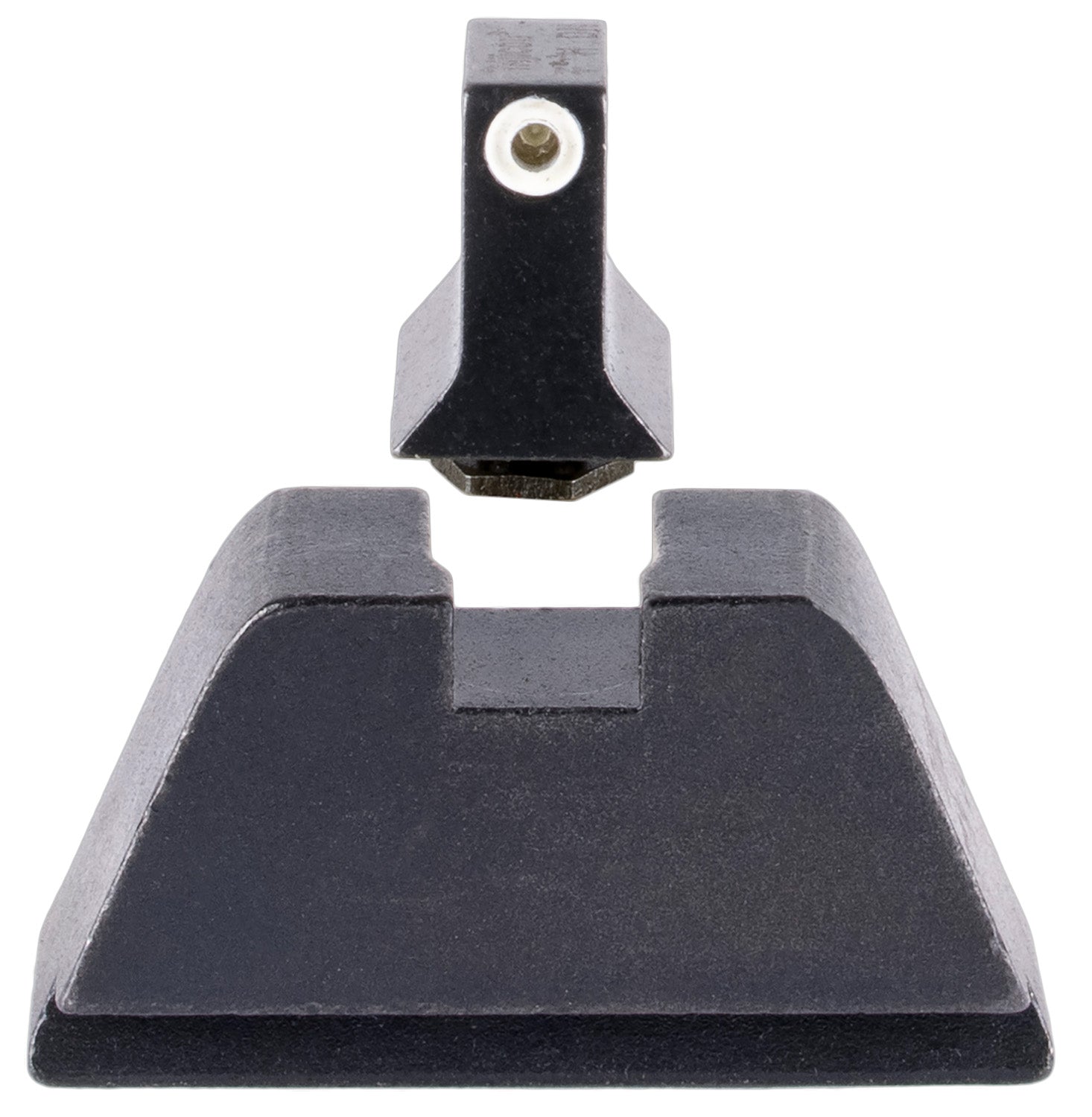Trijicon GL201C601136 Suppressor/Optic Height Sights Green Tritium White Outline Front Black Blank Rear Glock 17/19/22
