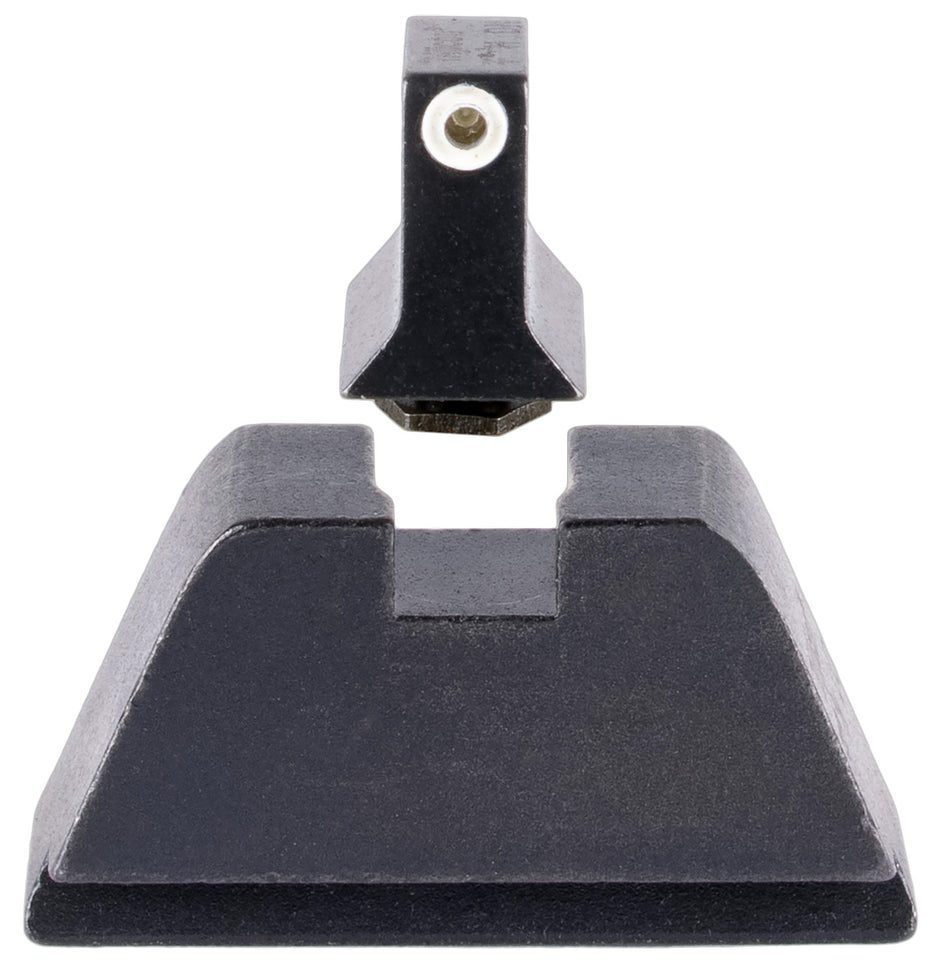 Trijicon GL201C601136 Suppressor/Optic Height Sights Green Tritium White Outline Front Black Blank Rear Glock 17/19/22