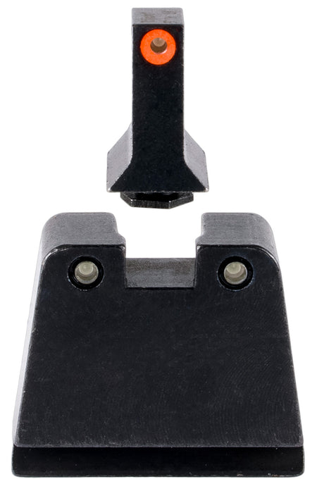 Trijicon GL243C601142 Suppressor/Optic Height Sights Green Tritium Orange Outline Front Green Tritium Black Rear Glock 42/43/43X