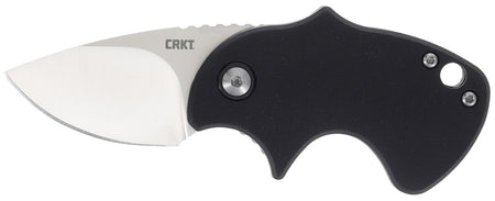 CRKT 7930 Orca Compact Folding Knife 1.79" Plain Satin D2 Steel Blade, Black GRN Handle