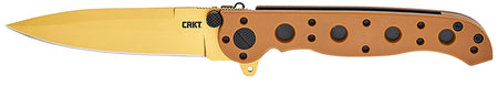 CRKT M16-01DZ EDC Folding Knife 3.03" Plain Desert Tan D2 Steel Blade, Desert Tan GRN Handle