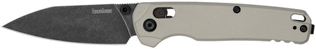 Kershaw Bel Air USA Folding Knife 3" Reverse Tanto BlackWash CPM MagnaCut Blade, Bright Nickel Cerakote Aluminum Handle