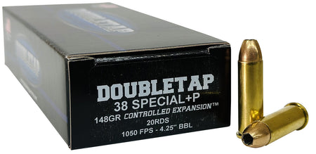 DoubleTap Controlled Expansion +P .38 Special 148 gr JHP ammo