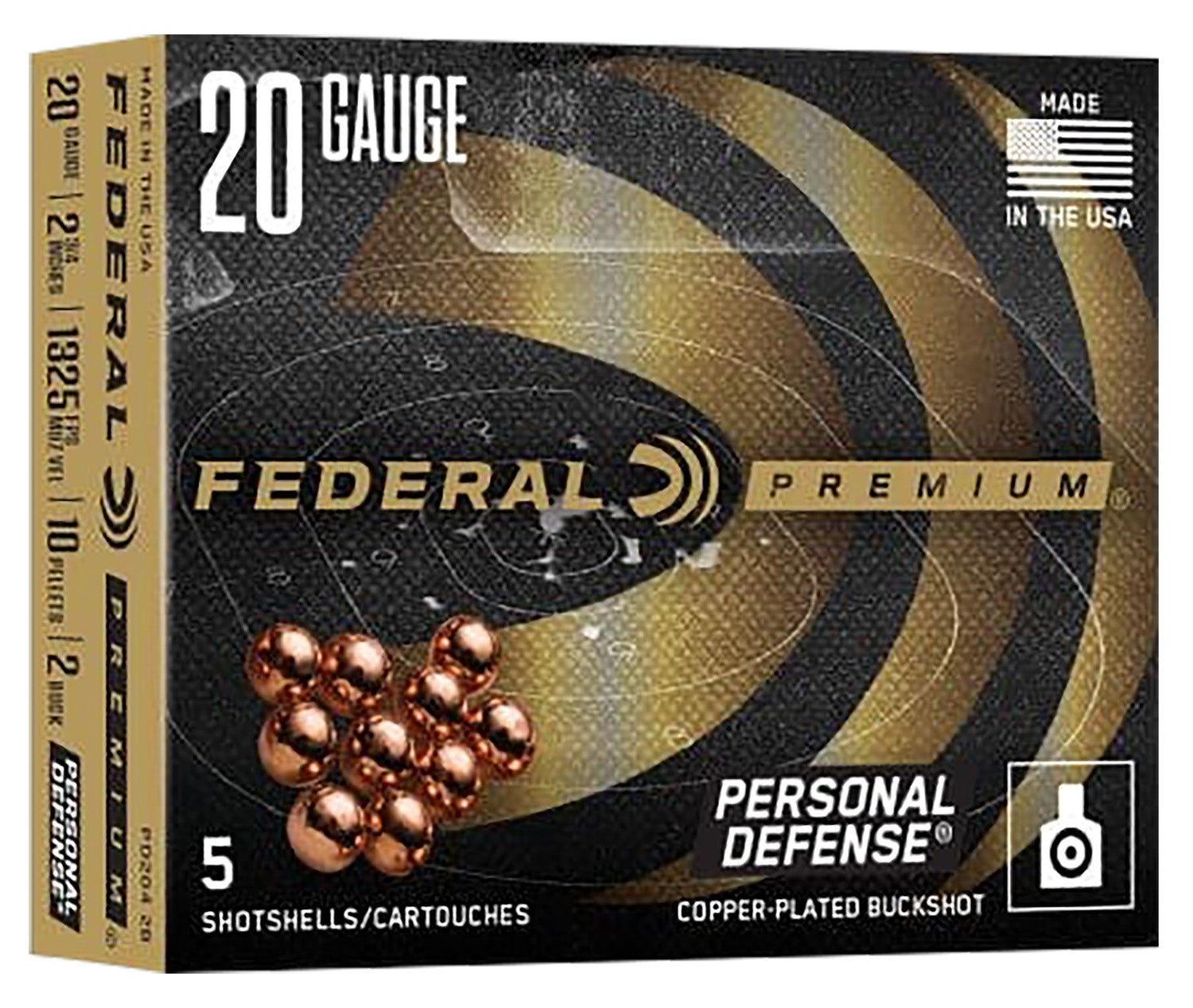 Federal Personal Defense FliteControl 10 Pellets 20 Gauge 2.75 in / 2.75 in 00 Buck 1-1/4 oz